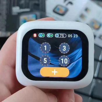 Shopzycart New Upgraded Auriculaes V5.3 K1 Tws Earphone ENC Noise Cancelling Headphone Built-in 8G Memory TF Card Full Touch Screen